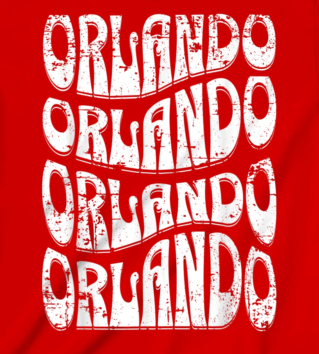 Awesome Orlando Florida Groovy Retro Distressed Design T-Shirt, Kid T-Shirt and Women T-Shirt