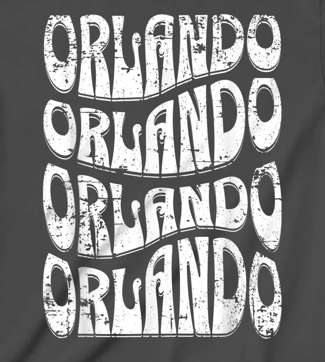 Awesome Orlando Florida Groovy Retro Distressed Design T-Shirt, Kid T-Shirt and Women T-Shirt