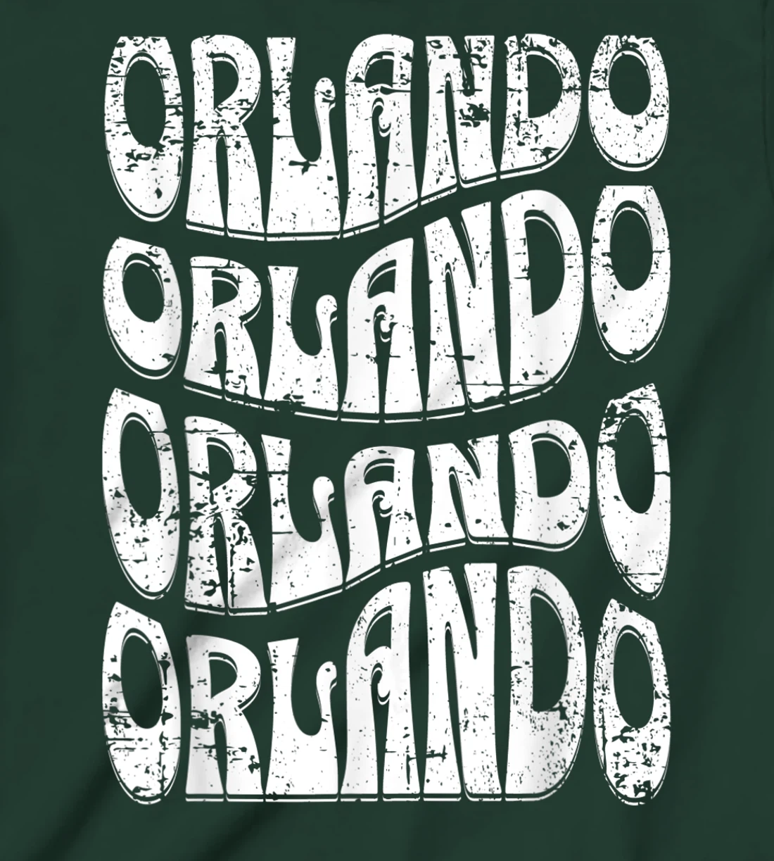 Awesome Orlando Florida Groovy Retro Distressed Design T-Shirt, Kid T-Shirt and Women T-Shirt