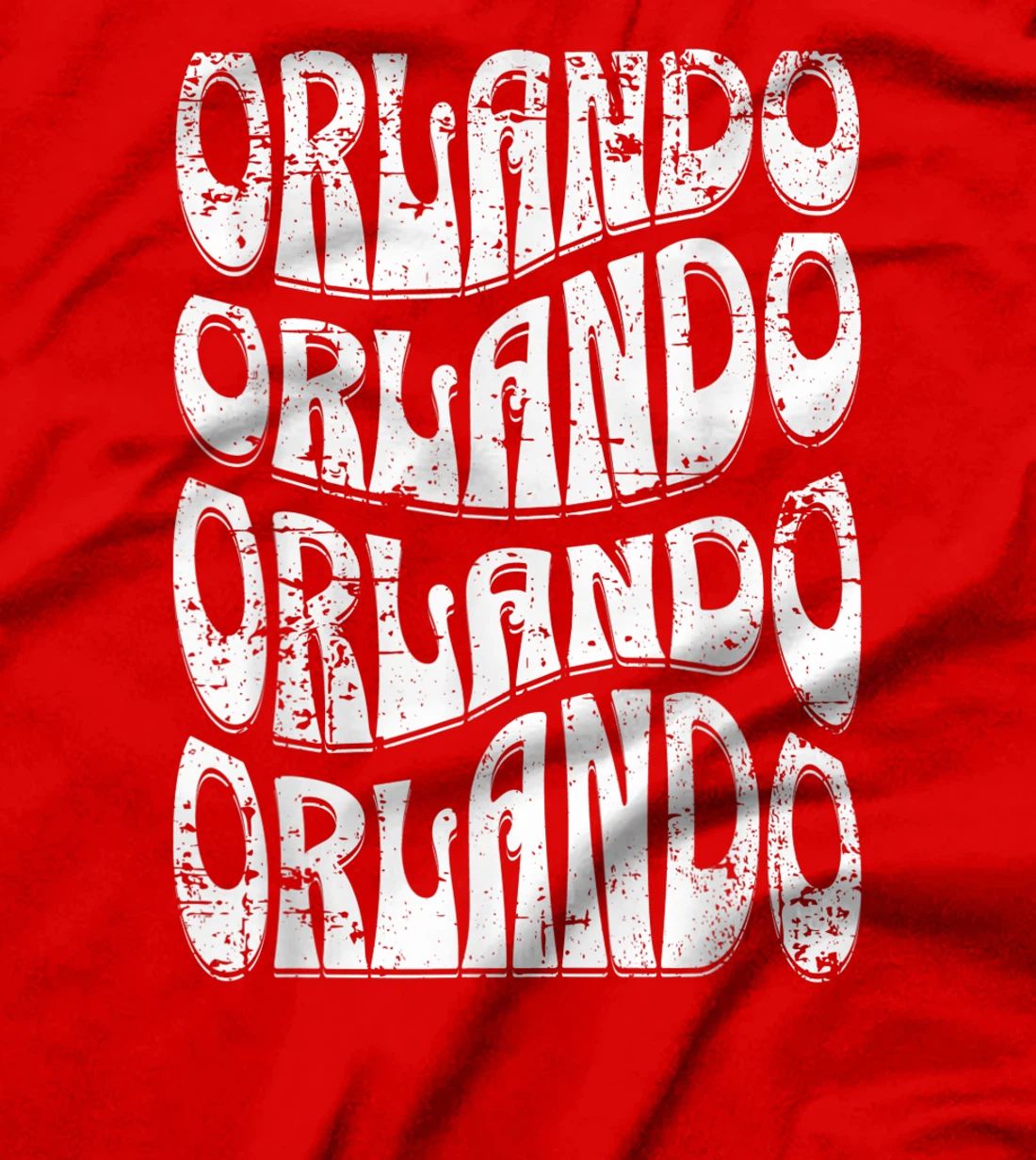 Awesome Orlando Florida Groovy Retro Distressed Design T-Shirt, Kid T-Shirt and Women T-Shirt