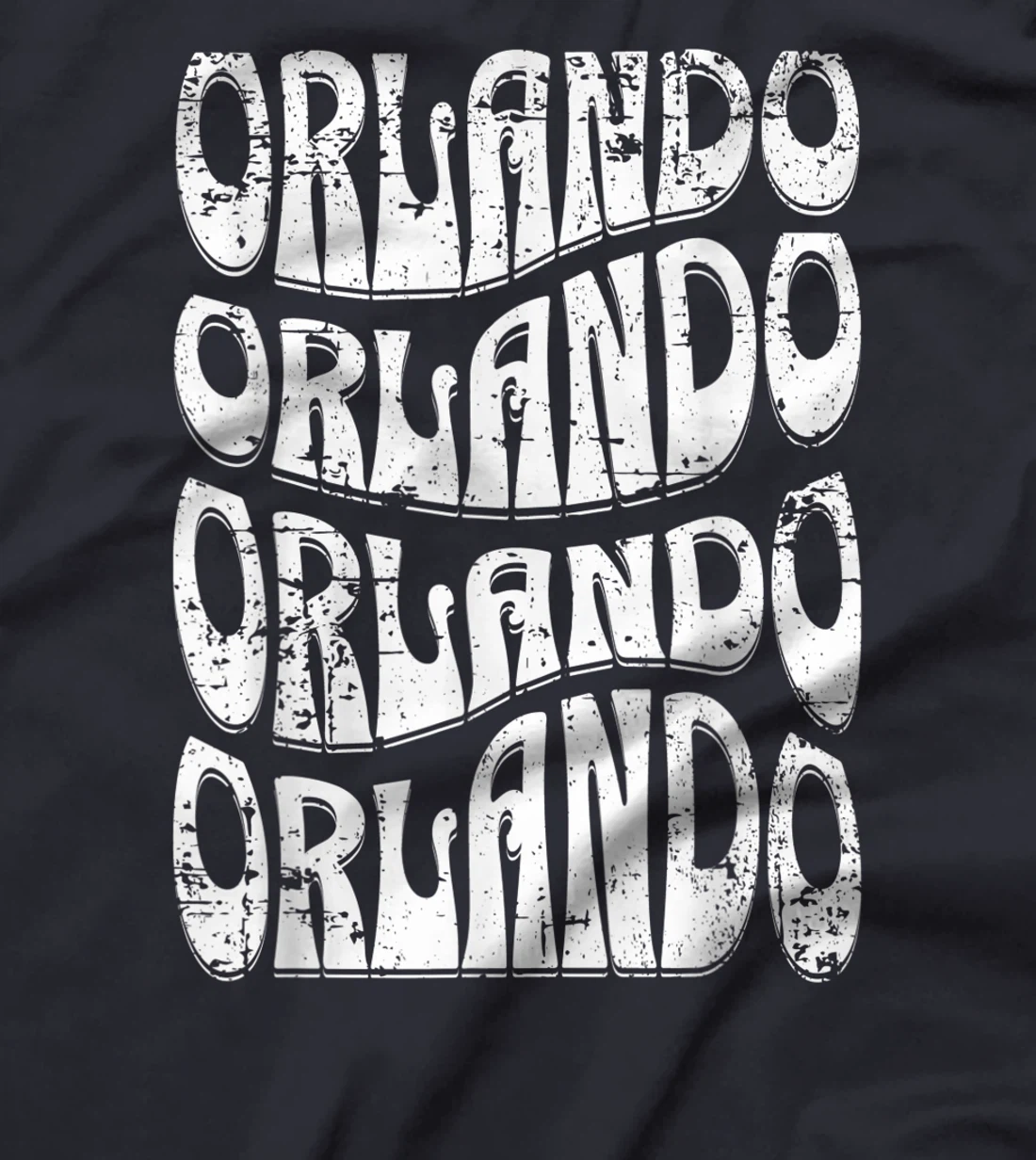Awesome Orlando Florida Groovy Retro Distressed Design T-Shirt, Kid T-Shirt and Women T-Shirt