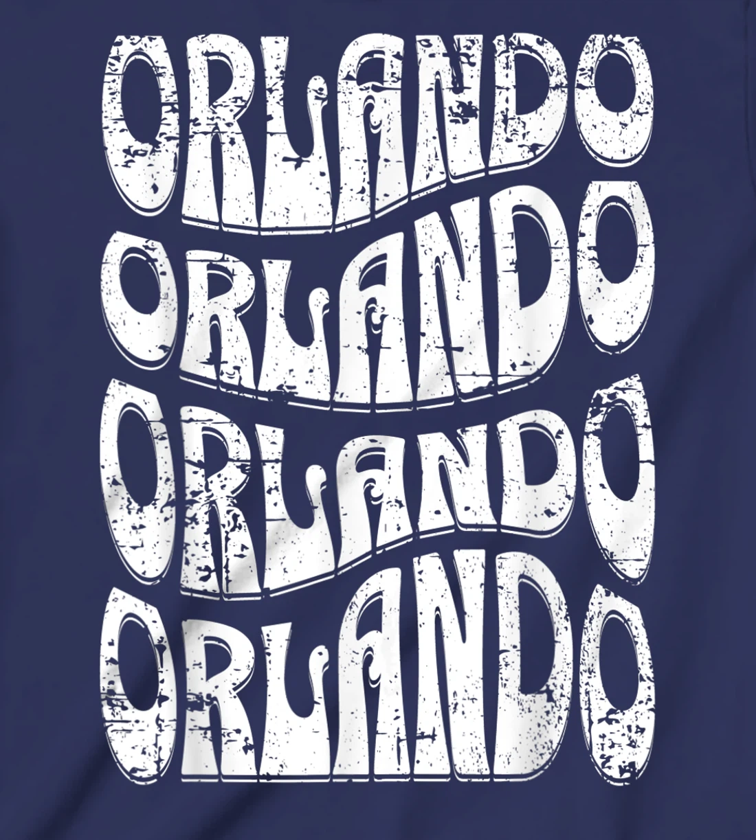 Awesome Orlando Florida Groovy Retro Distressed Design T-Shirt, Kid T-Shirt and Women T-Shirt