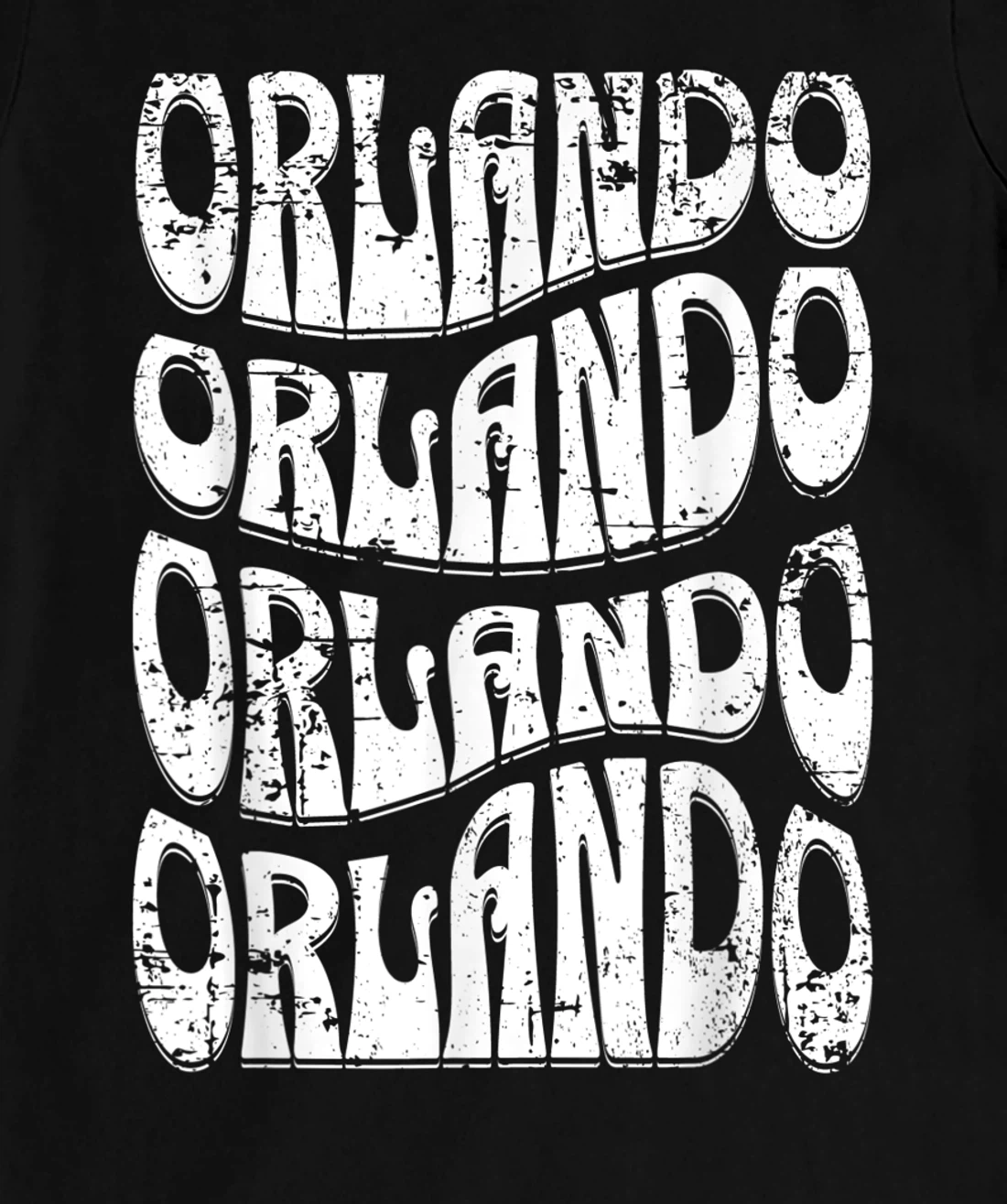 Awesome Orlando Florida Groovy Retro Distressed Design T-Shirt, Kid T-Shirt and Women T-Shirt
