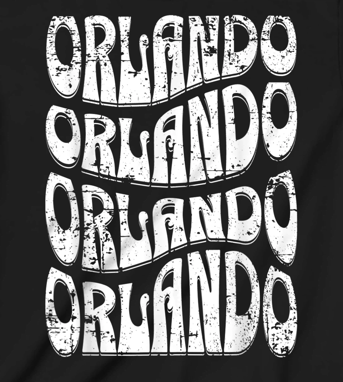 Awesome Orlando Florida Groovy Retro Distressed Design T-Shirt, Kid T-Shirt and Women T-Shirt