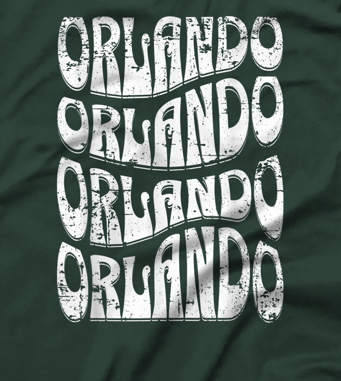 Awesome Orlando Florida Groovy Retro Distressed Design T-Shirt, Kid T-Shirt and Women T-Shirt