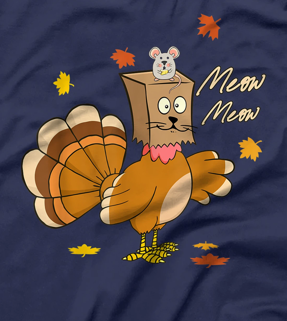 funny thanksgiving pretend im a cat thankful turkey T-Shirt, Kid T-Shirt and Women T-Shirt