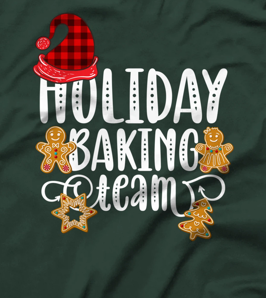 Holiday Baking Team Christmas Cooking Gingerbread Cookie T-Shirt