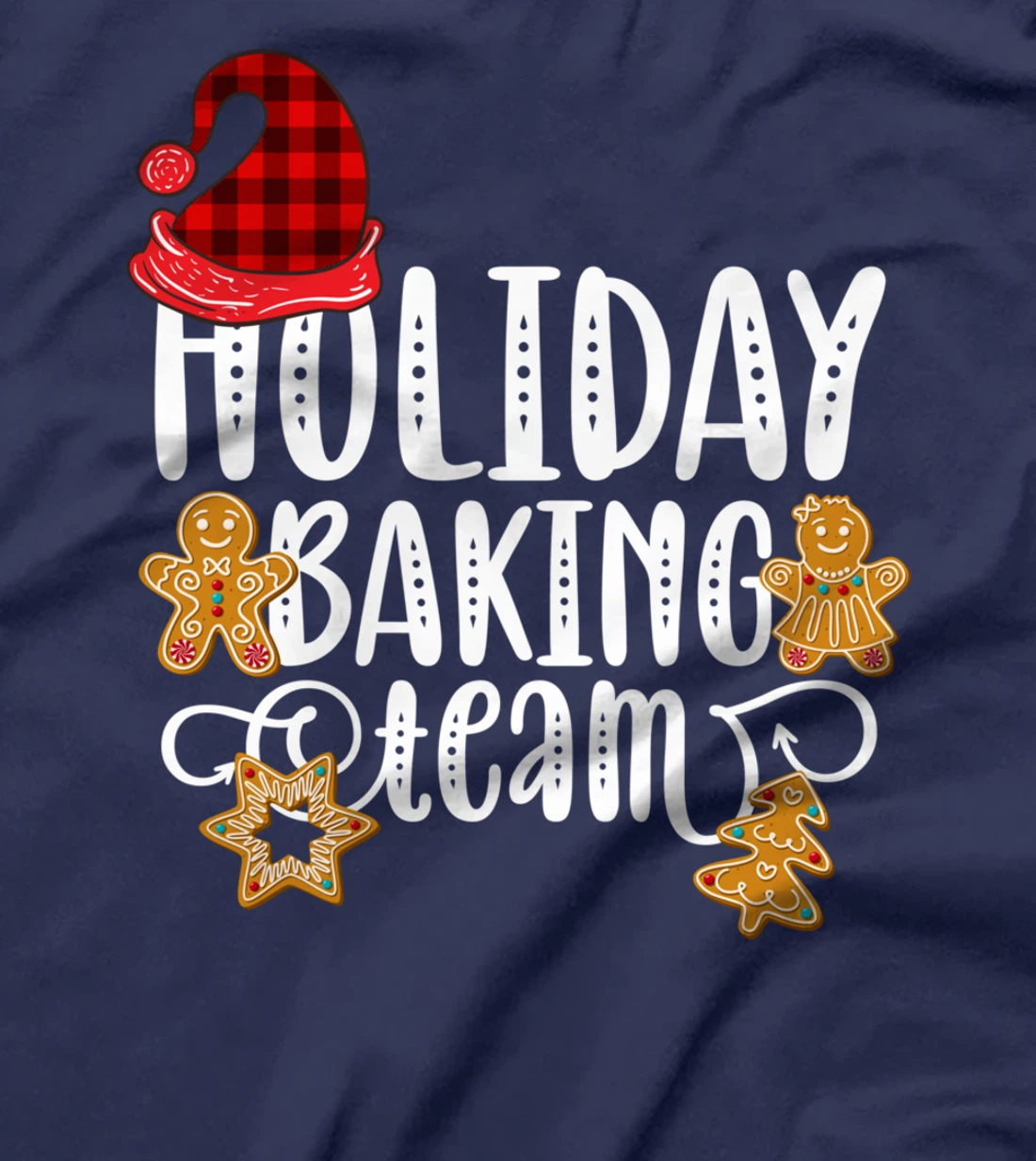 Holiday Baking Team Christmas Cooking Gingerbread Cookie T-Shirt