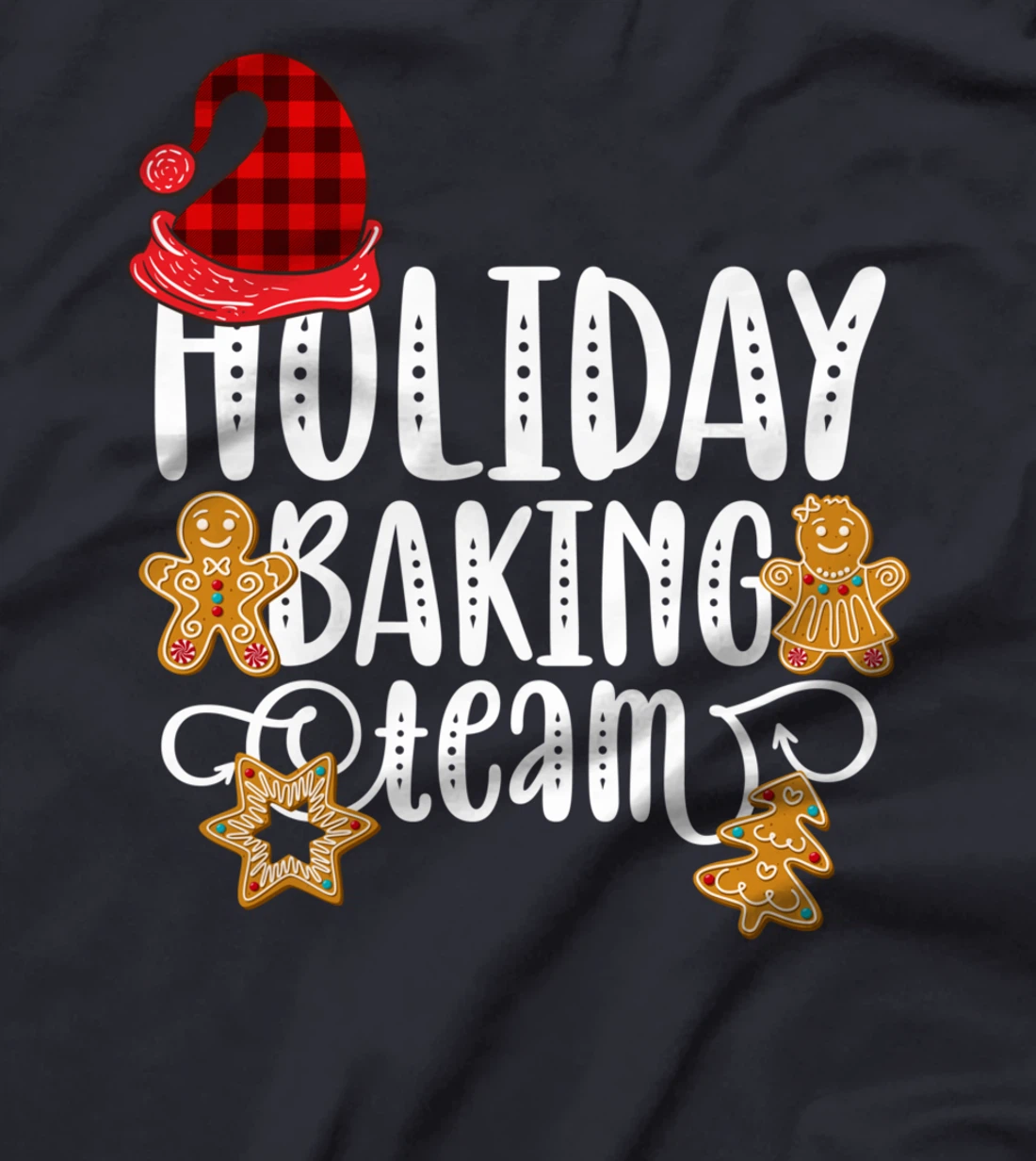 Holiday Baking Team Christmas Cooking Gingerbread Cookie T-Shirt