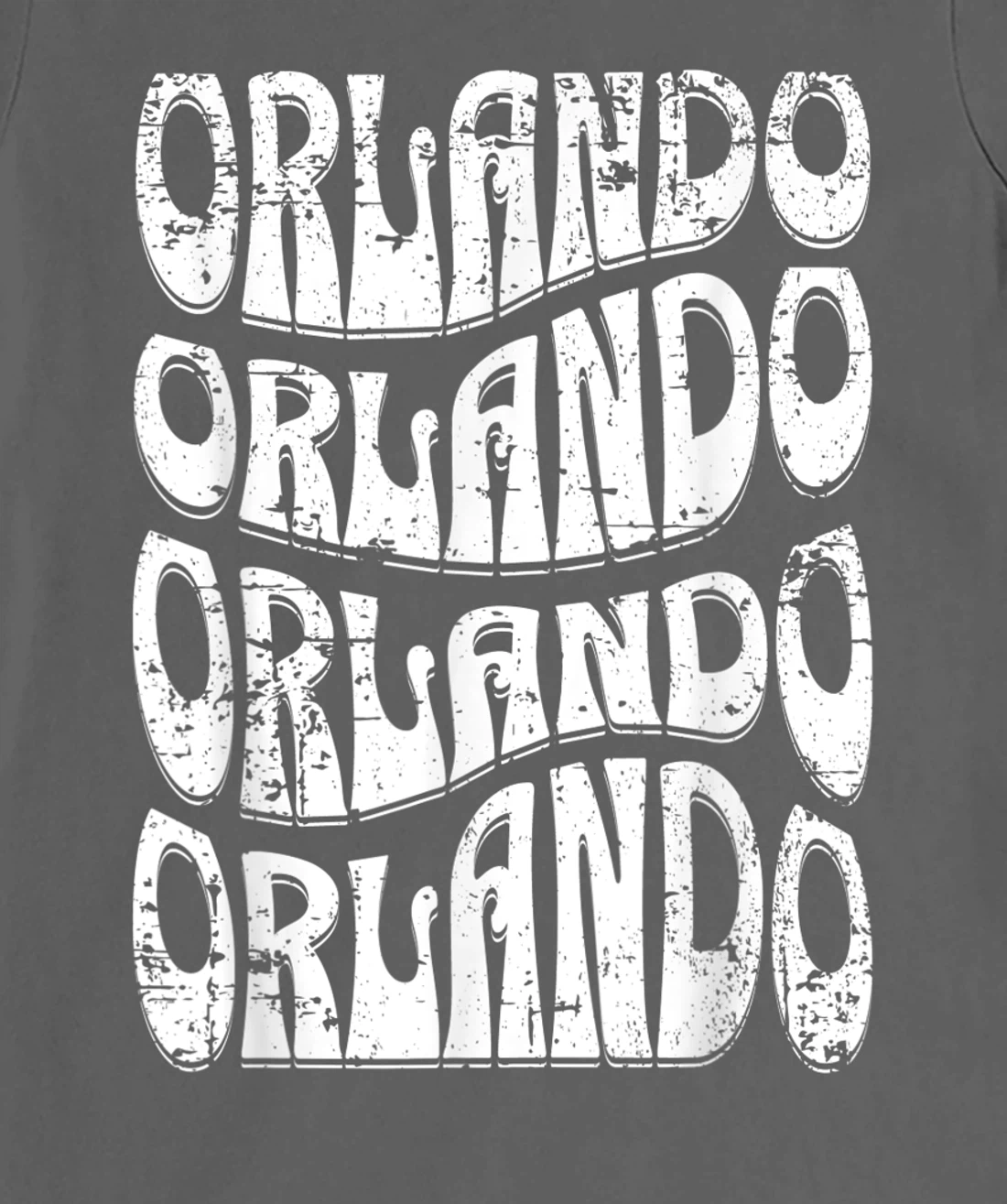 Awesome Orlando Florida Groovy Retro Distressed Design T-Shirt, Kid T-Shirt and Women T-Shirt