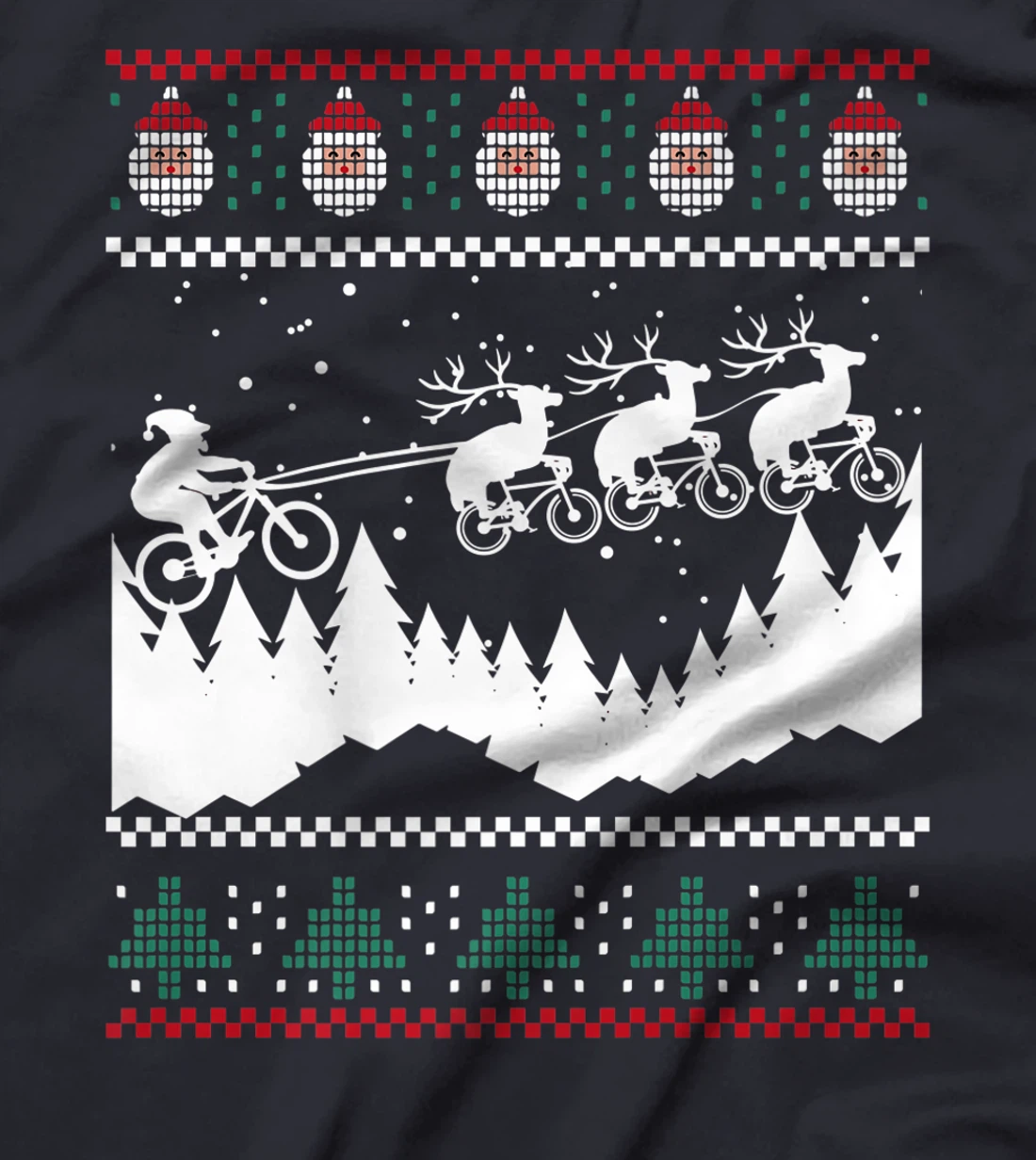 Christmas Mountain Biking MTBE Shirt For Mountain Bikers T-Shirt, Women T-Shirt