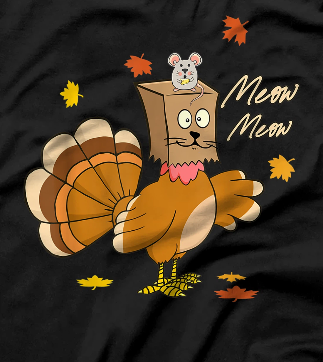 funny thanksgiving pretend im a cat thankful turkey T-Shirt, Kid T-Shirt and Women T-Shirt