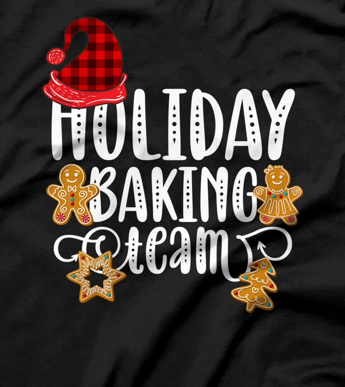 Holiday Baking Team Christmas Cooking Gingerbread Cookie T-Shirt
