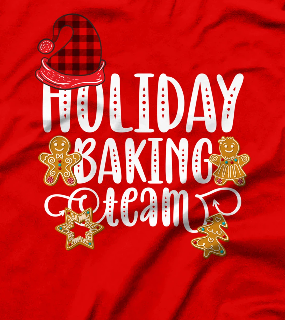 Holiday Baking Team Christmas Cooking Gingerbread Cookie T-Shirt