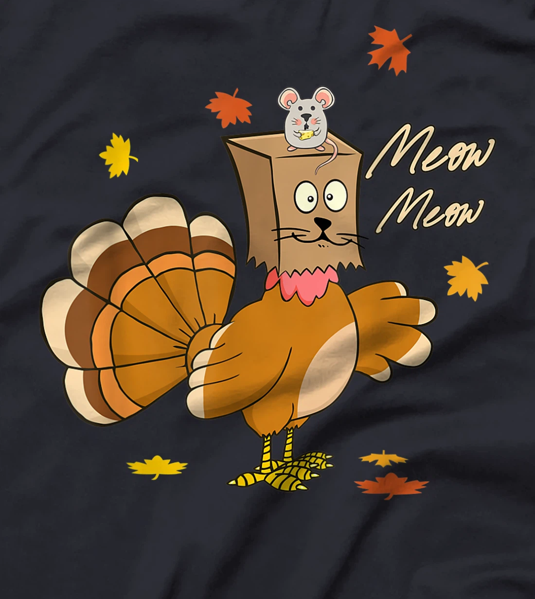 funny thanksgiving pretend im a cat thankful turkey T-Shirt, Kid T-Shirt and Women T-Shirt