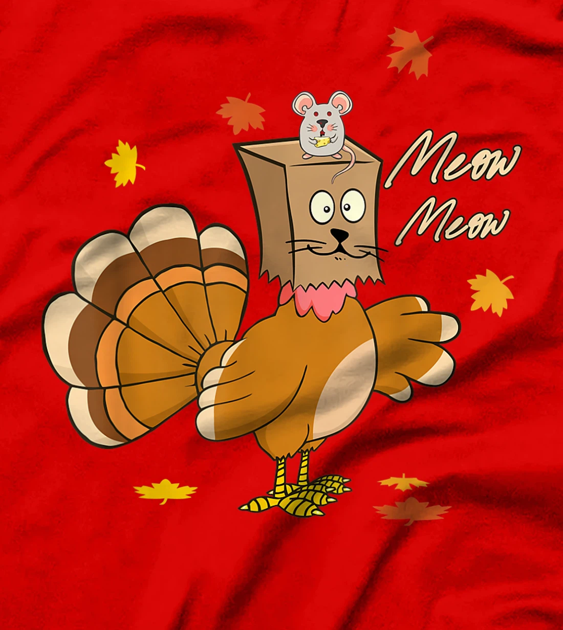 funny thanksgiving pretend im a cat thankful turkey T-Shirt, Kid T-Shirt and Women T-Shirt