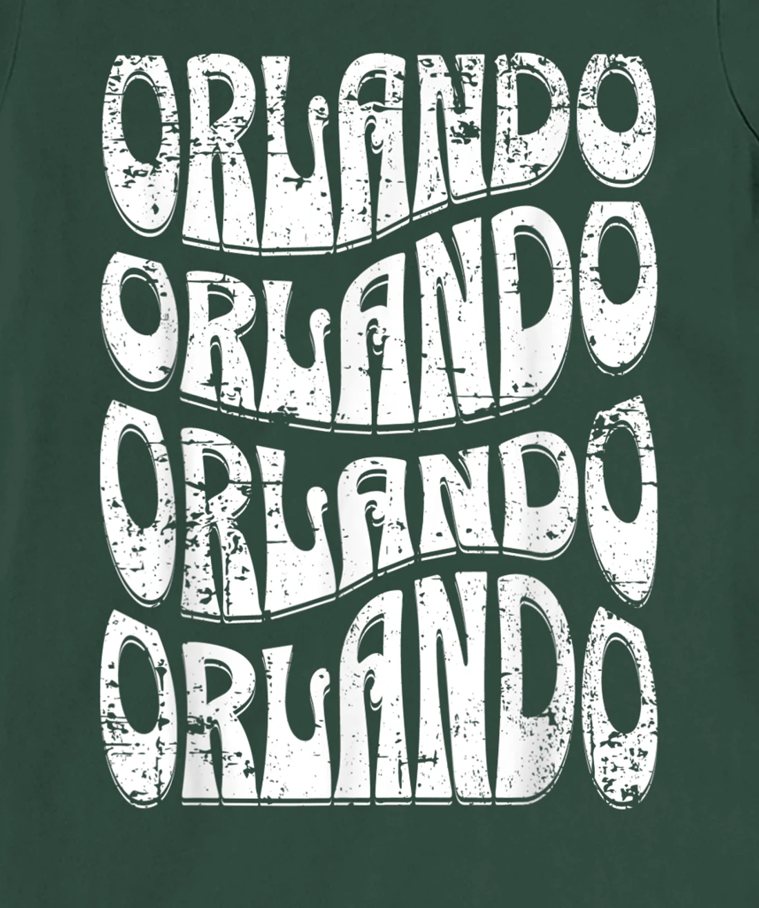 Awesome Orlando Florida Groovy Retro Distressed Design T-Shirt, Kid T-Shirt and Women T-Shirt