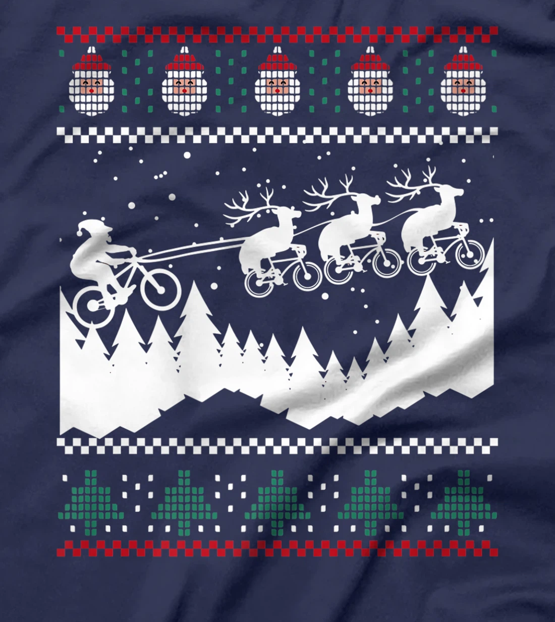 Christmas Mountain Biking MTBE Shirt For Mountain Bikers T-Shirt, Women T-Shirt