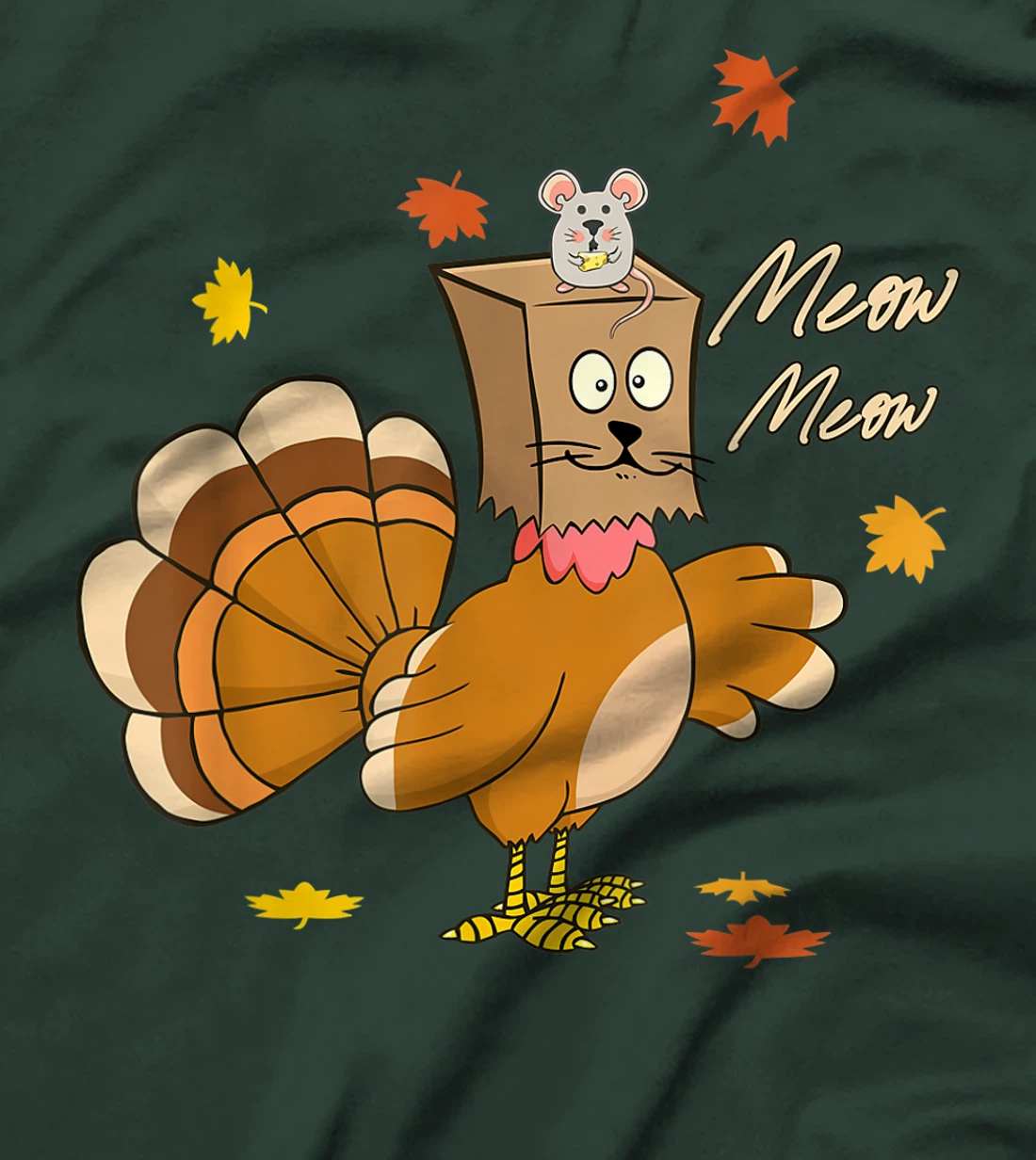 funny thanksgiving pretend im a cat thankful turkey T-Shirt, Kid T-Shirt and Women T-Shirt
