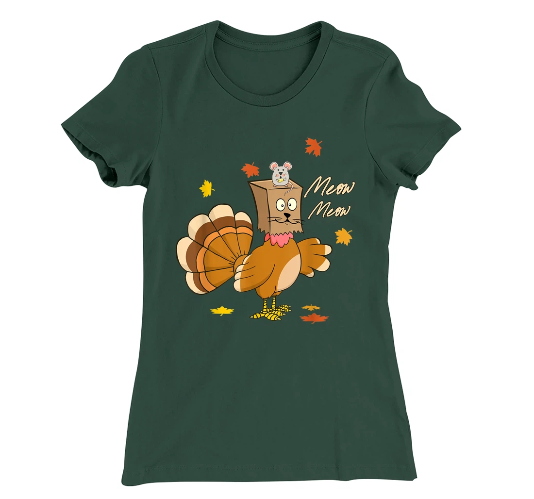 funny thanksgiving pretend im a cat thankful turkey T-Shirt, Kid T-Shirt and Women T-Shirt