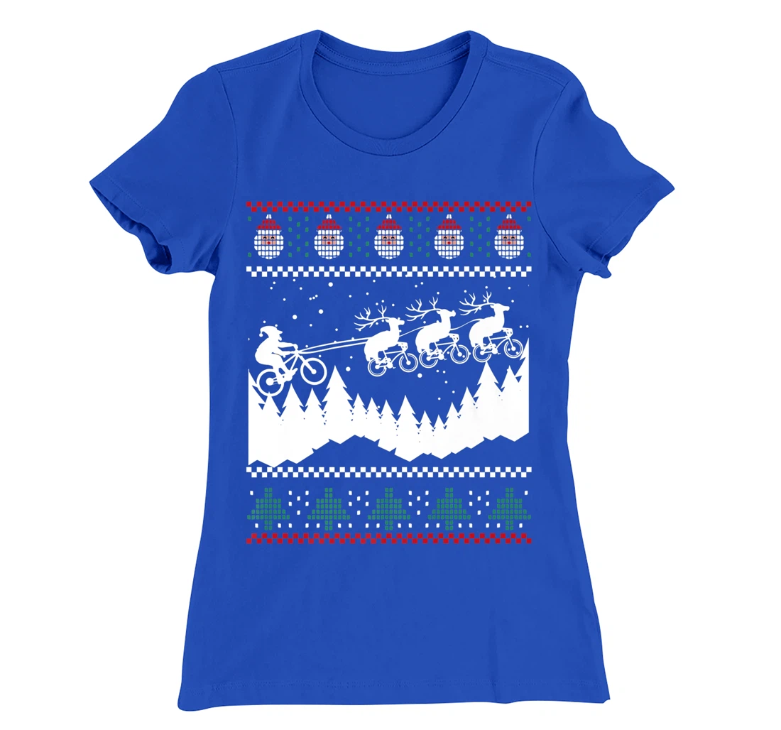Christmas Mountain Biking MTBE Shirt For Mountain Bikers T-Shirt, Women T-Shirt