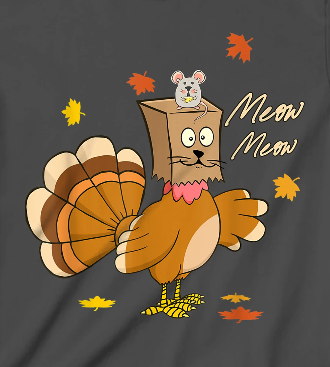 funny thanksgiving pretend im a cat thankful turkey T-Shirt, Kid T-Shirt and Women T-Shirt