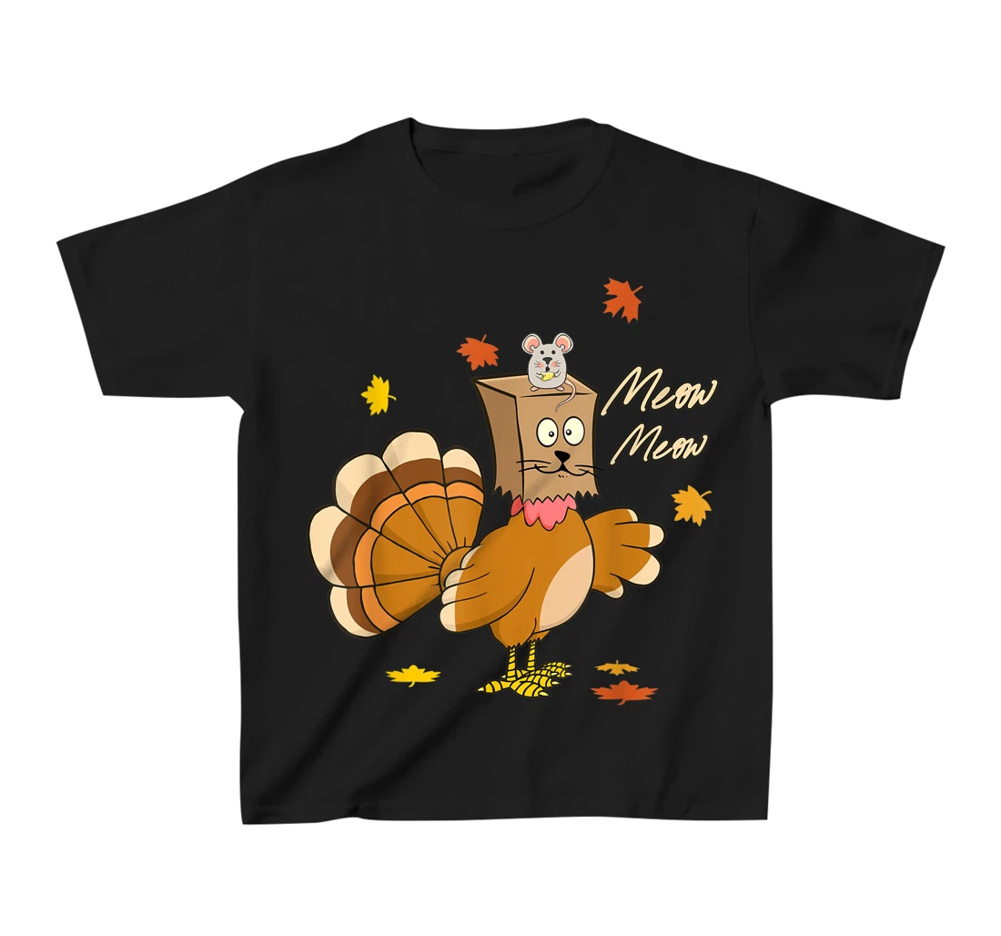 funny thanksgiving pretend im a cat thankful turkey T-Shirt, Kid T-Shirt and Women T-Shirt