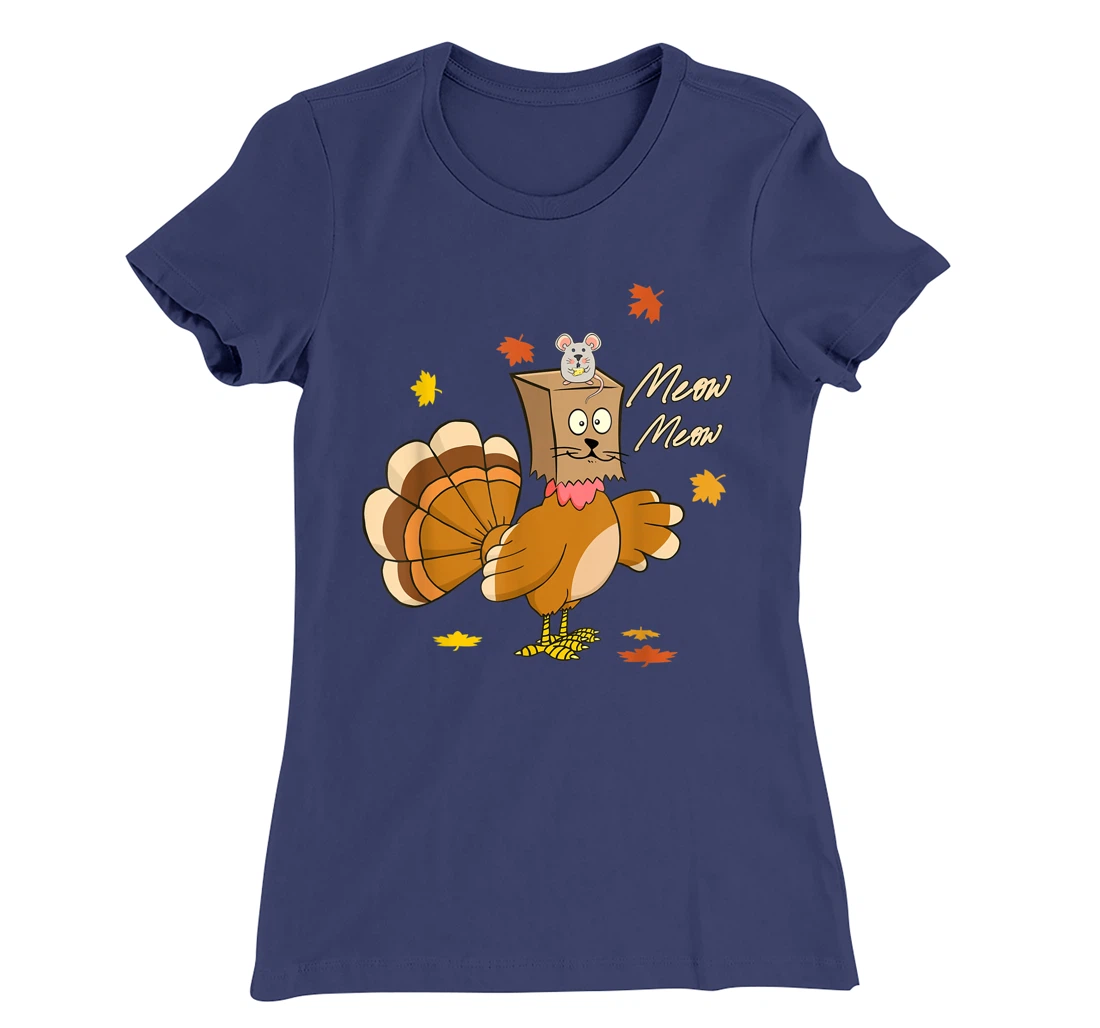 funny thanksgiving pretend im a cat thankful turkey T-Shirt, Kid T-Shirt and Women T-Shirt