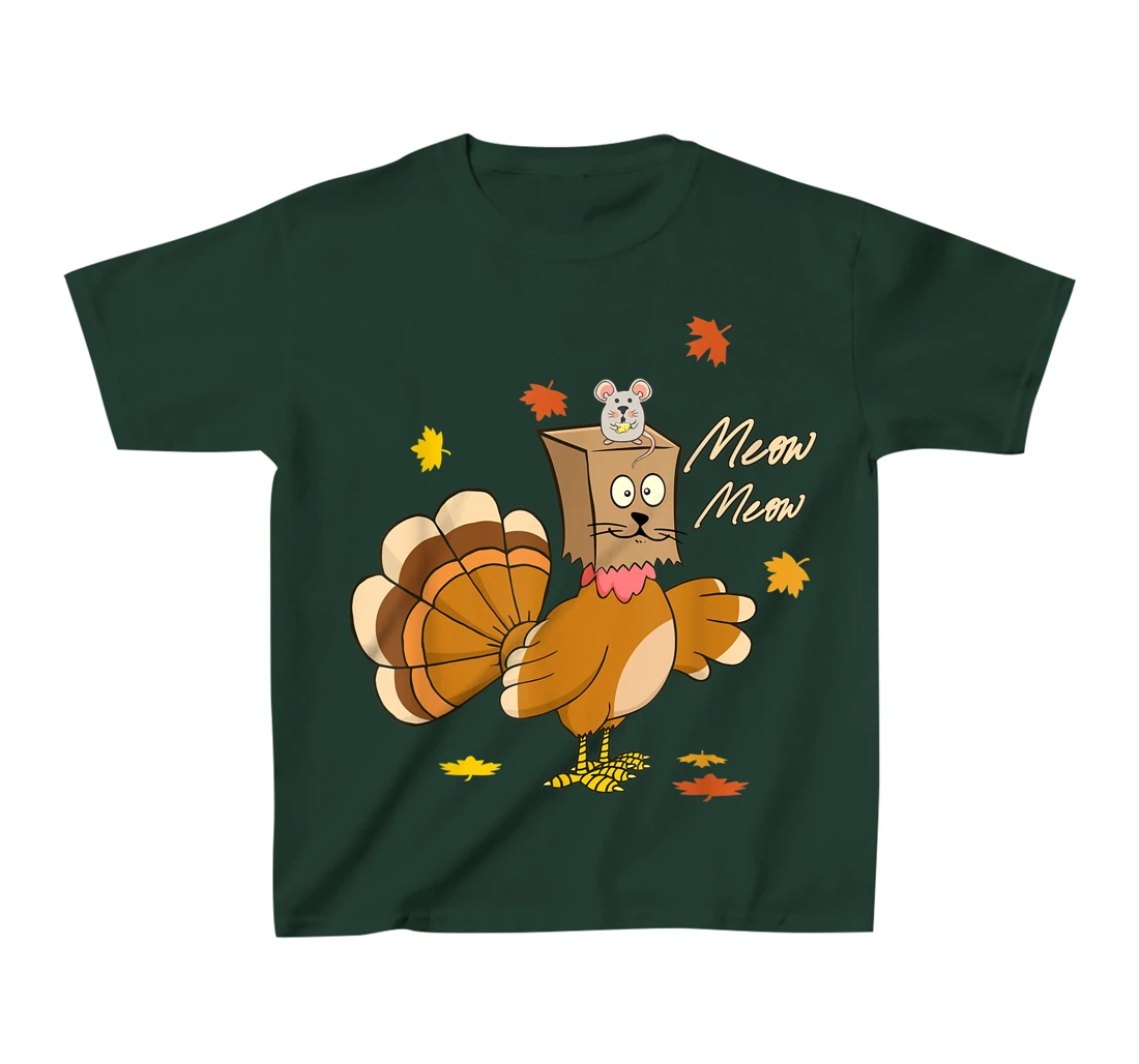 funny thanksgiving pretend im a cat thankful turkey T-Shirt, Kid T-Shirt and Women T-Shirt