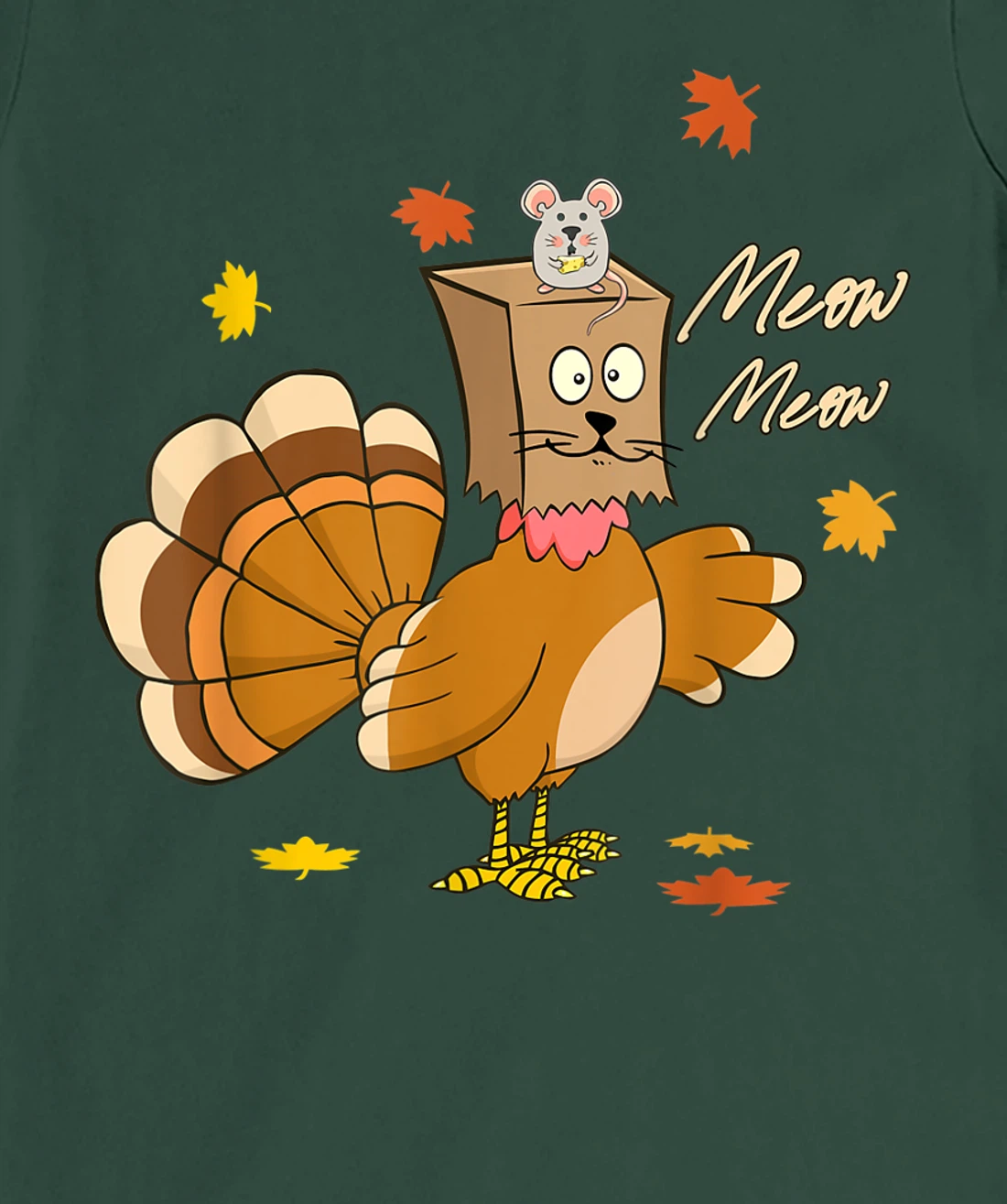 funny thanksgiving pretend im a cat thankful turkey T-Shirt, Kid T-Shirt and Women T-Shirt