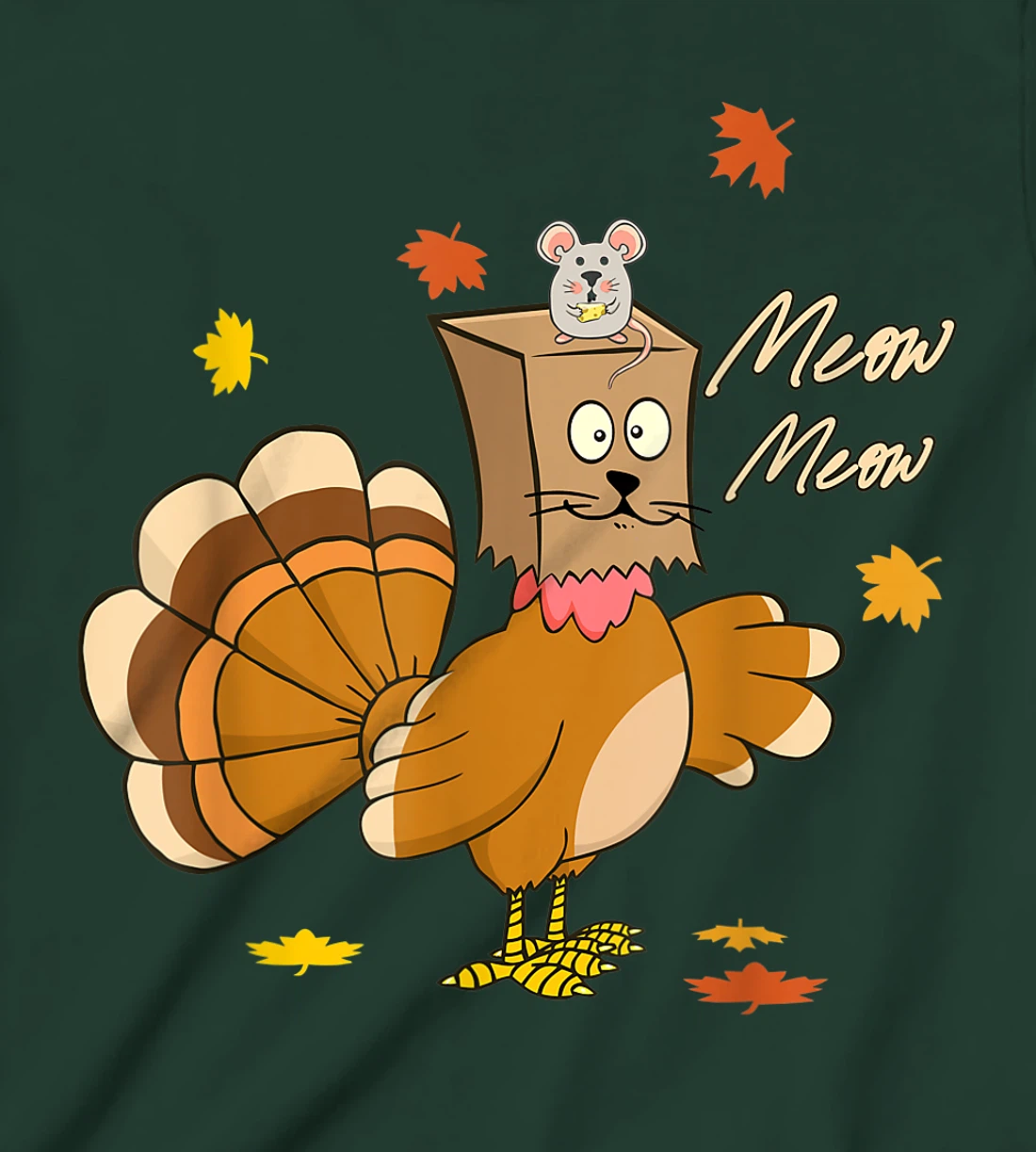 funny thanksgiving pretend im a cat thankful turkey T-Shirt, Kid T-Shirt and Women T-Shirt