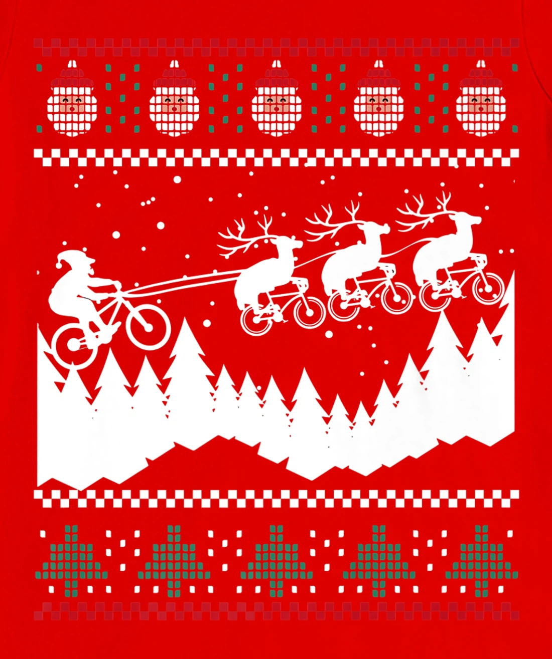 Christmas Mountain Biking MTBE Shirt For Mountain Bikers T-Shirt, Women T-Shirt