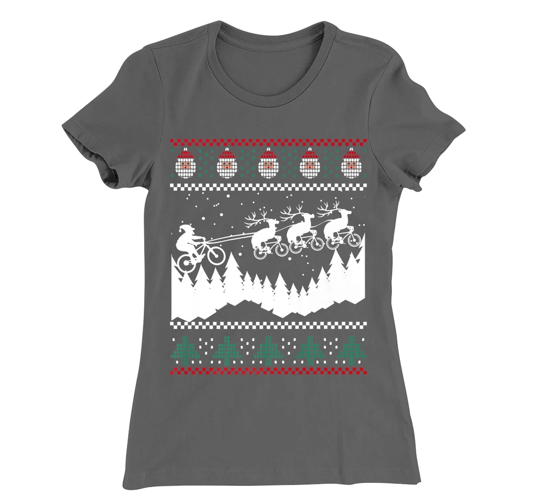 Christmas Mountain Biking MTBE Shirt For Mountain Bikers T-Shirt, Women T-Shirt