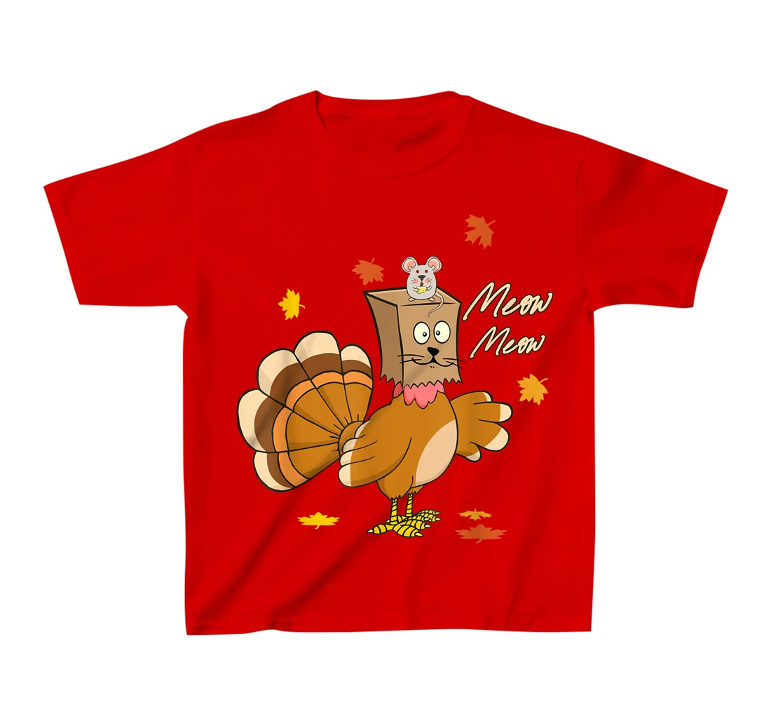 funny thanksgiving pretend im a cat thankful turkey T-Shirt, Kid T-Shirt and Women T-Shirt