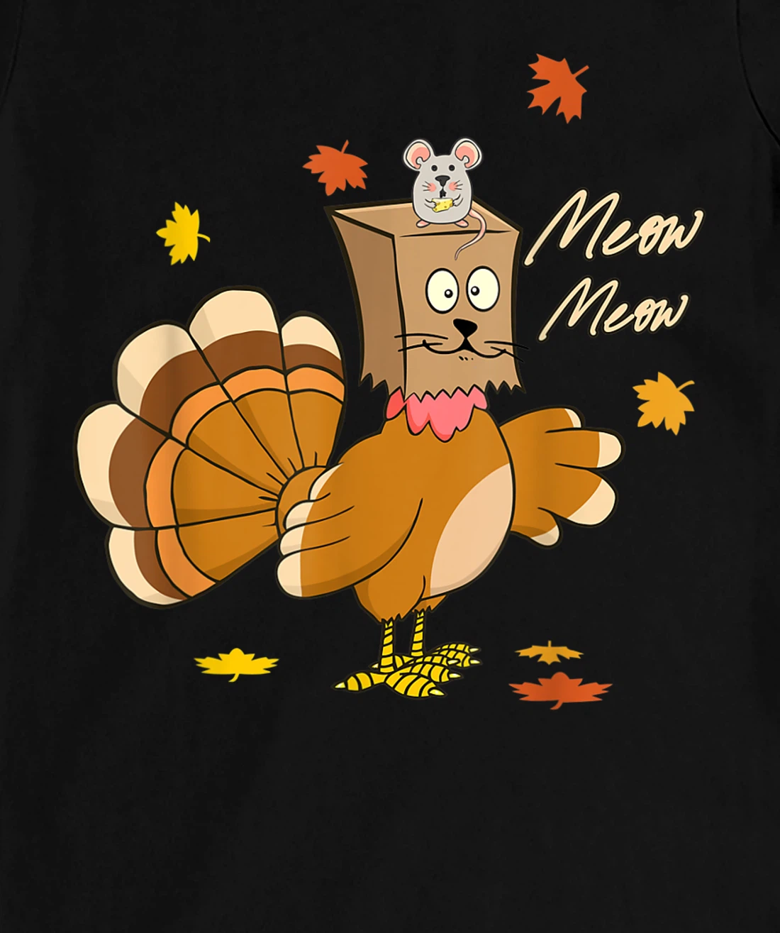 funny thanksgiving pretend im a cat thankful turkey T-Shirt, Kid T-Shirt and Women T-Shirt
