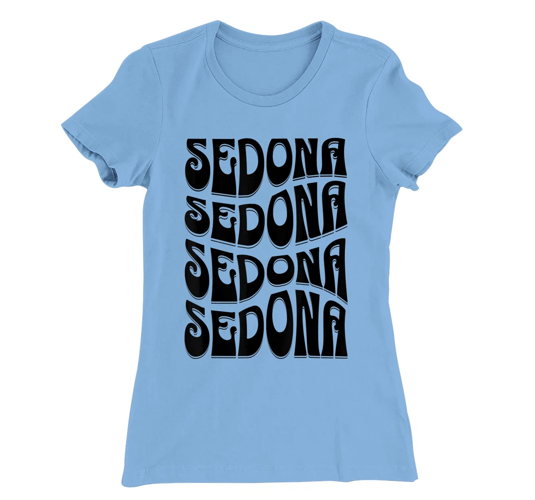 Sedona Arizona Retro 60s 70s Style Design T-Shirt, Kid T-Shirt and Women T-Shirt
