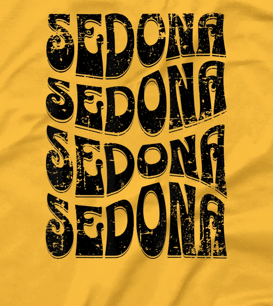 Sedona Arizona Retro 60s 70s Style Distressed Design T-Shirt, Kid T-Shirt and Women T-Shirt