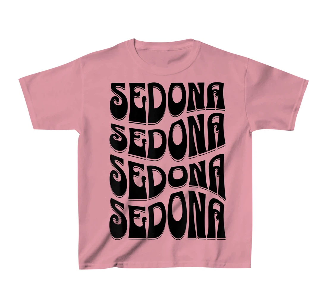 Sedona Arizona Retro 60s 70s Style Design T-Shirt, Kid T-Shirt and Women T-Shirt
