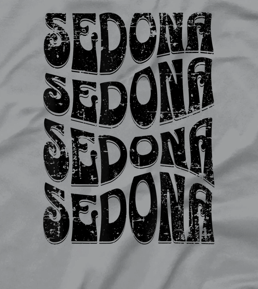 Sedona Arizona Retro 60s 70s Style Distressed Design T-Shirt, Kid T-Shirt and Women T-Shirt