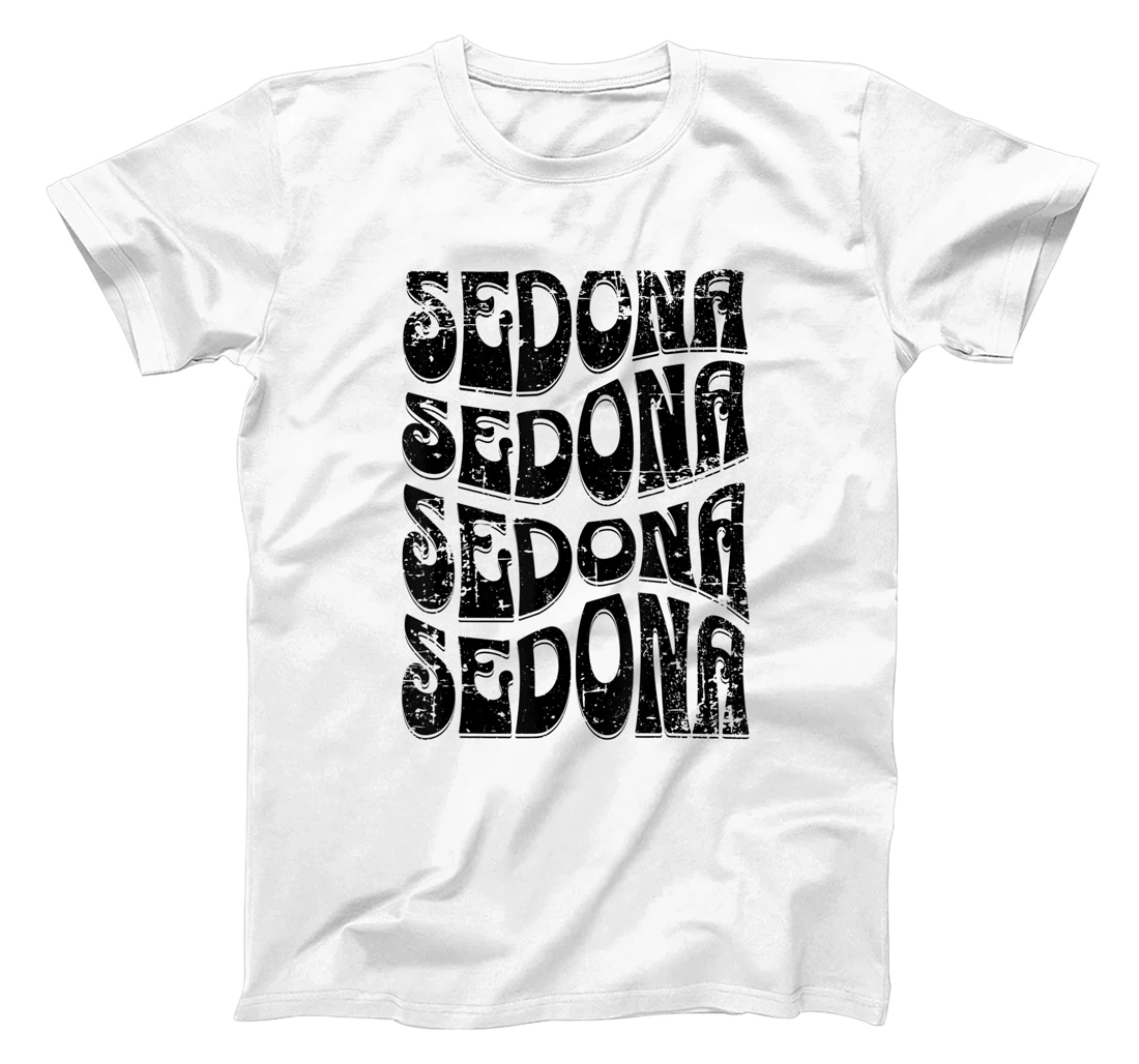 Sedona Arizona Retro 60s 70s Style Distressed Design T-Shirt, Kid T-Shirt and Women T-Shirt