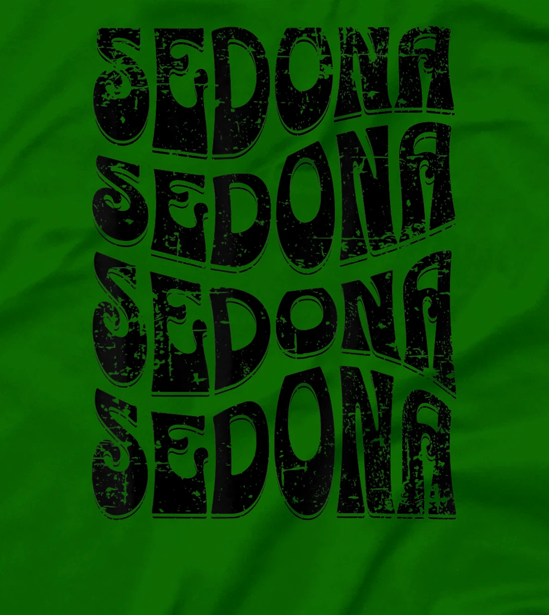 Sedona Arizona Retro 60s 70s Style Distressed Design T-Shirt, Kid T-Shirt and Women T-Shirt