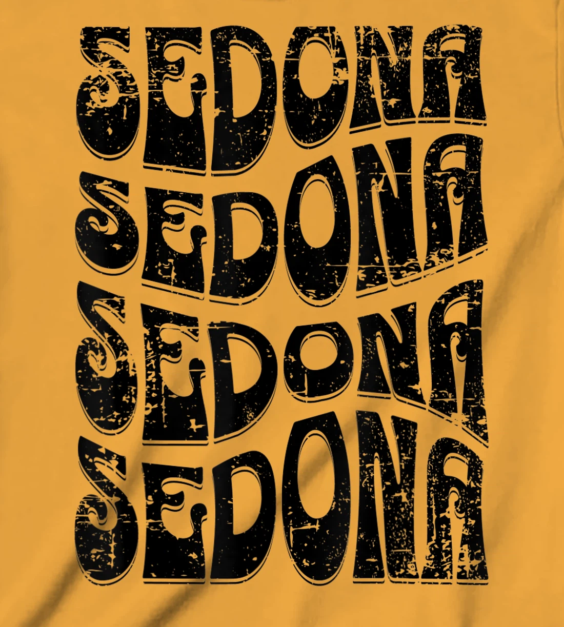 Sedona Arizona Retro 60s 70s Style Distressed Design T-Shirt, Kid T-Shirt and Women T-Shirt