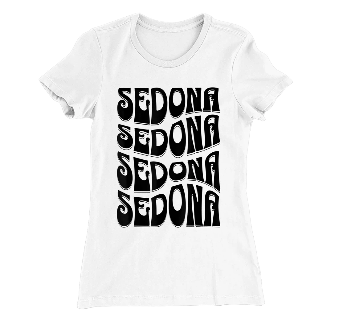 Sedona Arizona Retro 60s 70s Style Design T-Shirt, Kid T-Shirt and Women T-Shirt