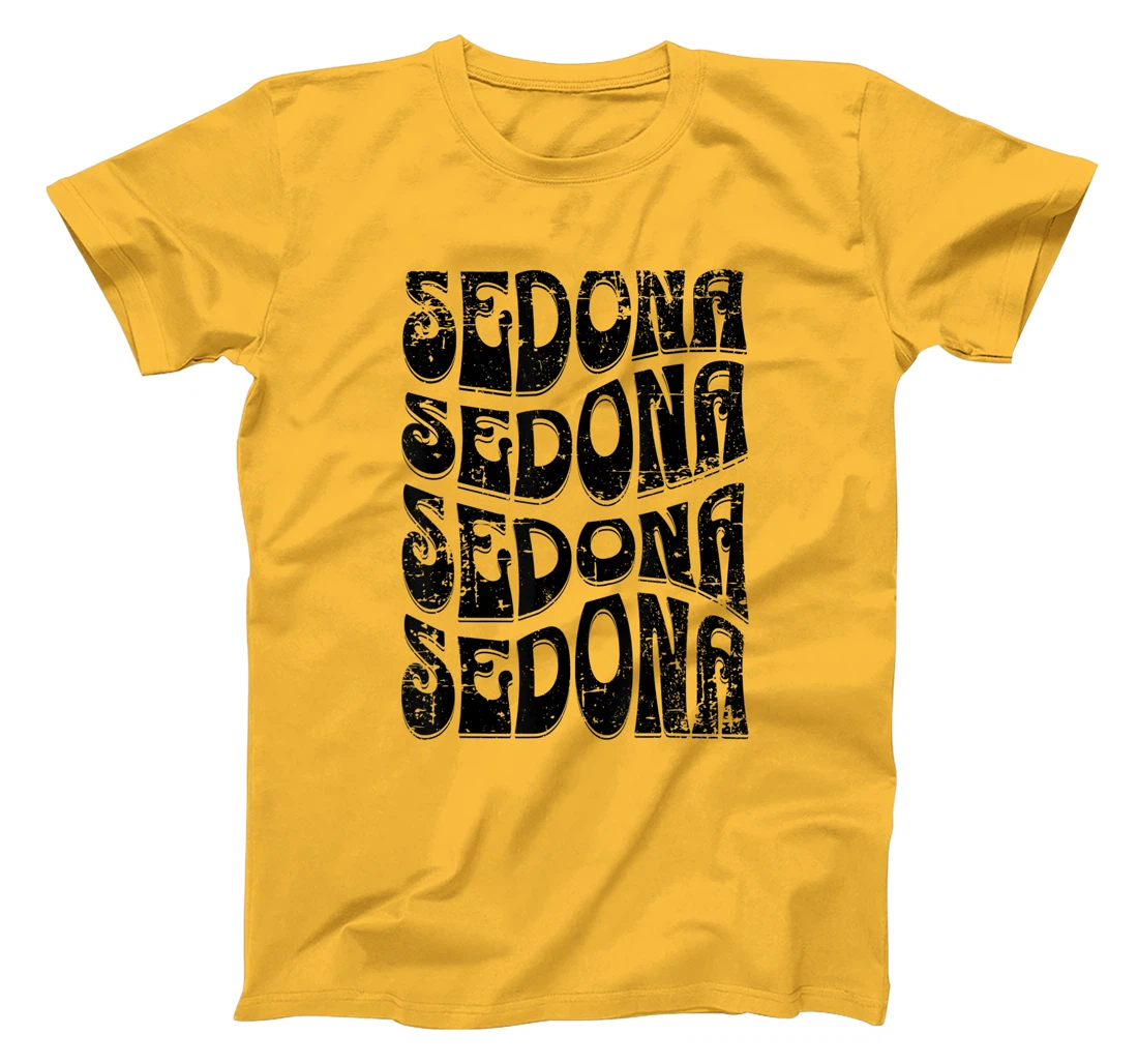 Sedona Arizona Retro 60s 70s Style Distressed Design T-Shirt, Kid T-Shirt and Women T-Shirt