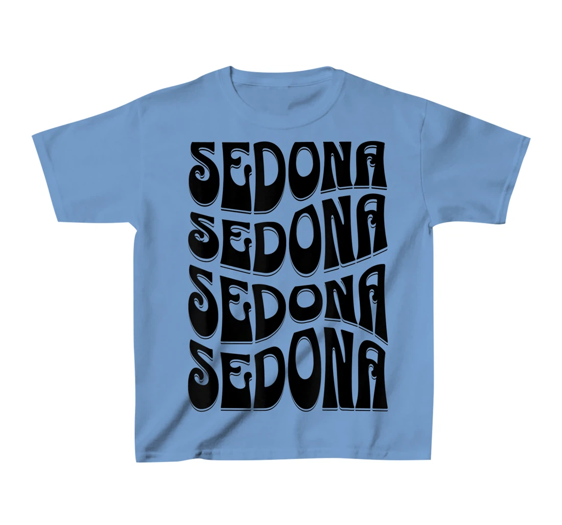 Sedona Arizona Retro 60s 70s Style Design T-Shirt, Kid T-Shirt and Women T-Shirt