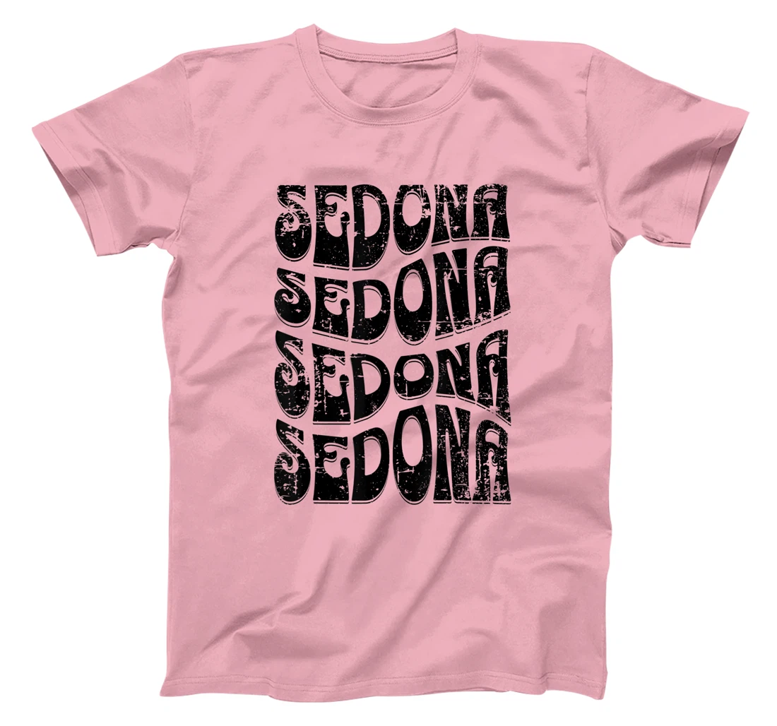 Sedona Arizona Retro 60s 70s Style Distressed Design T-Shirt, Kid T-Shirt and Women T-Shirt