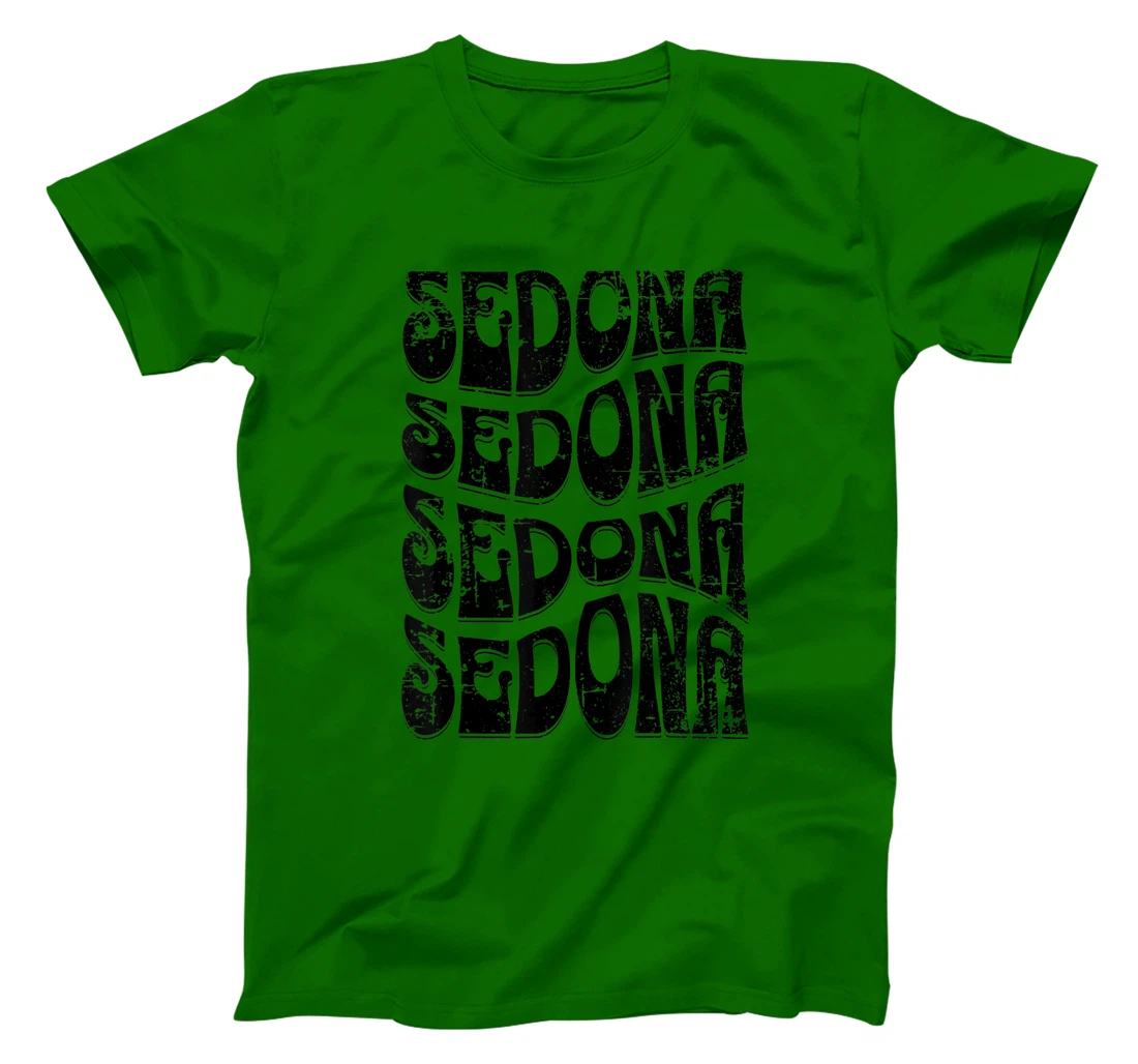 Sedona Arizona Retro 60s 70s Style Distressed Design T-Shirt, Kid T-Shirt and Women T-Shirt