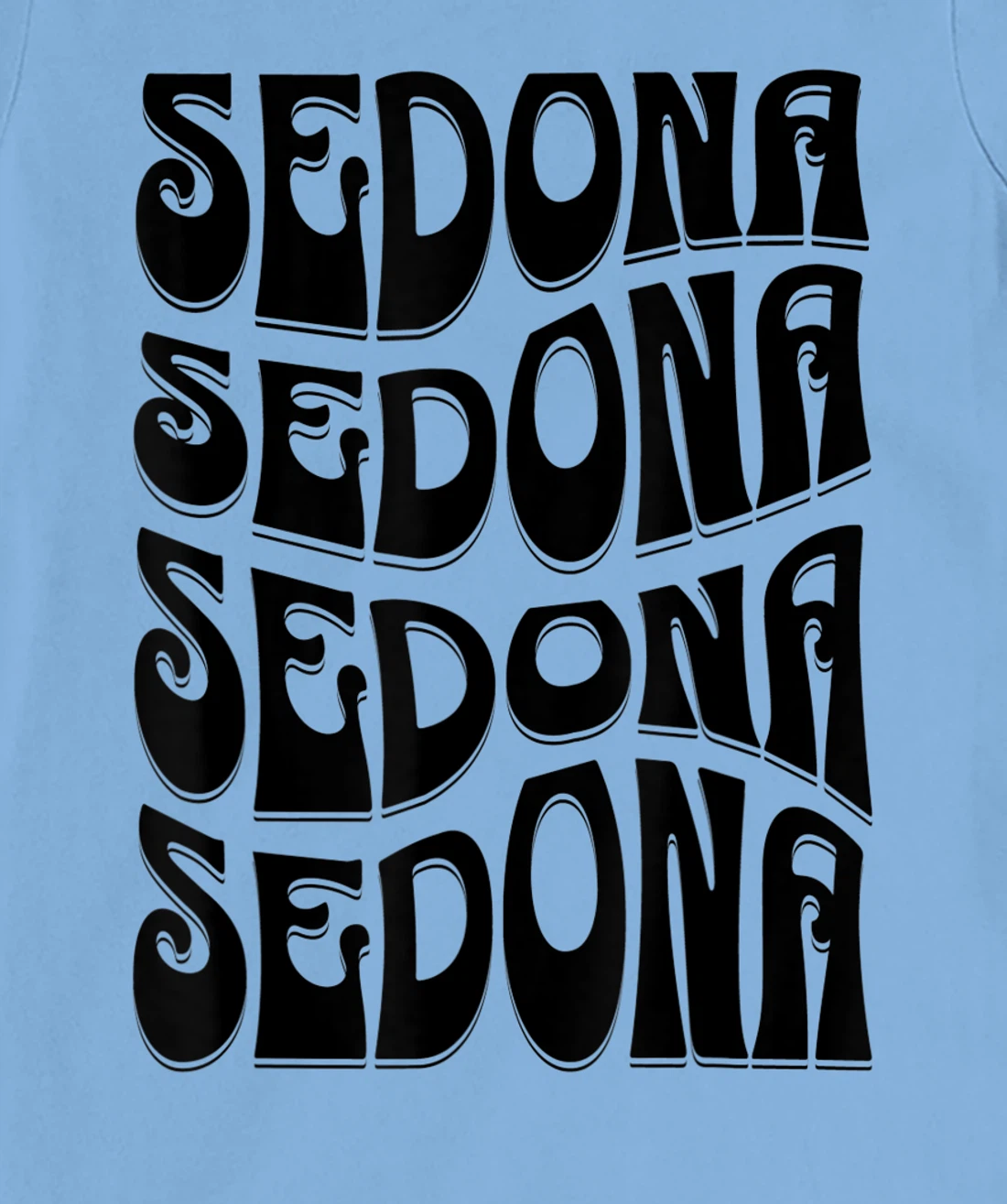 Sedona Arizona Retro 60s 70s Style Design T-Shirt, Kid T-Shirt and Women T-Shirt