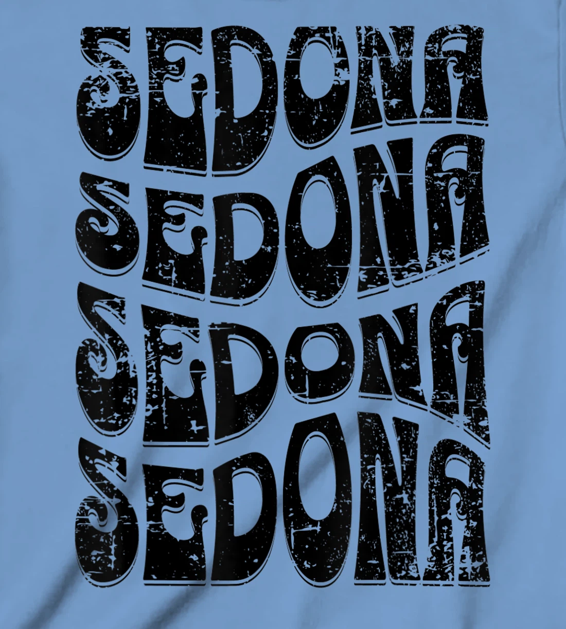 Sedona Arizona Retro 60s 70s Style Distressed Design T-Shirt, Kid T-Shirt and Women T-Shirt