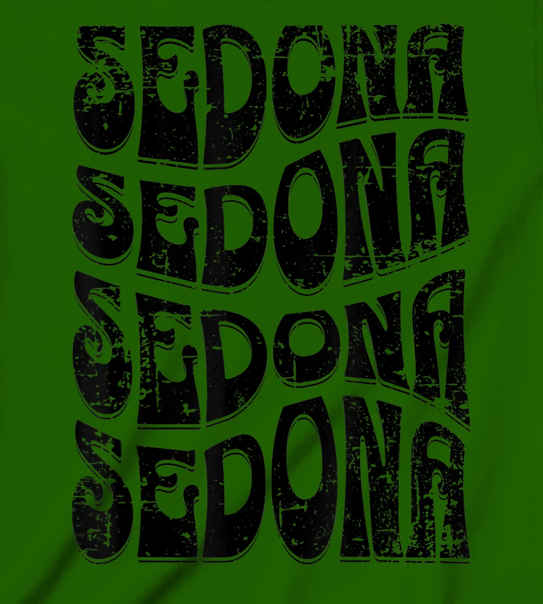 Sedona Arizona Retro 60s 70s Style Distressed Design T-Shirt, Kid T-Shirt and Women T-Shirt